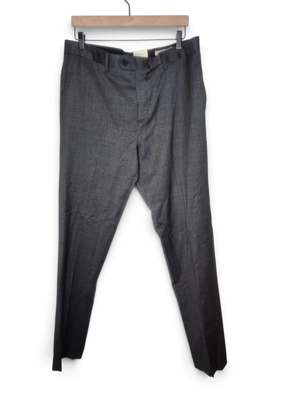 Banana Republic Italian Nailhead Slim Fit Suit Pant Grey Size 34L New With Tags